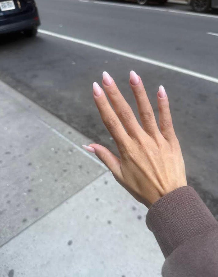 Russian gel manicure by M. STUDIO NYC — client work for Michele Keyes