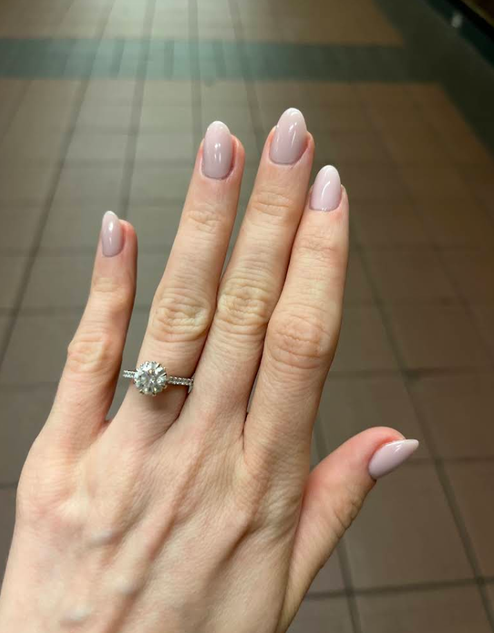Russian gel manicure 2 by M. STUDIO NYC — client work for Inga Marie